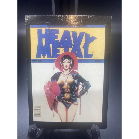 Vintage 1982 Heavy Metal Trading Card No. 42 August 1982 Heavy Metal - Picture 2 of 12